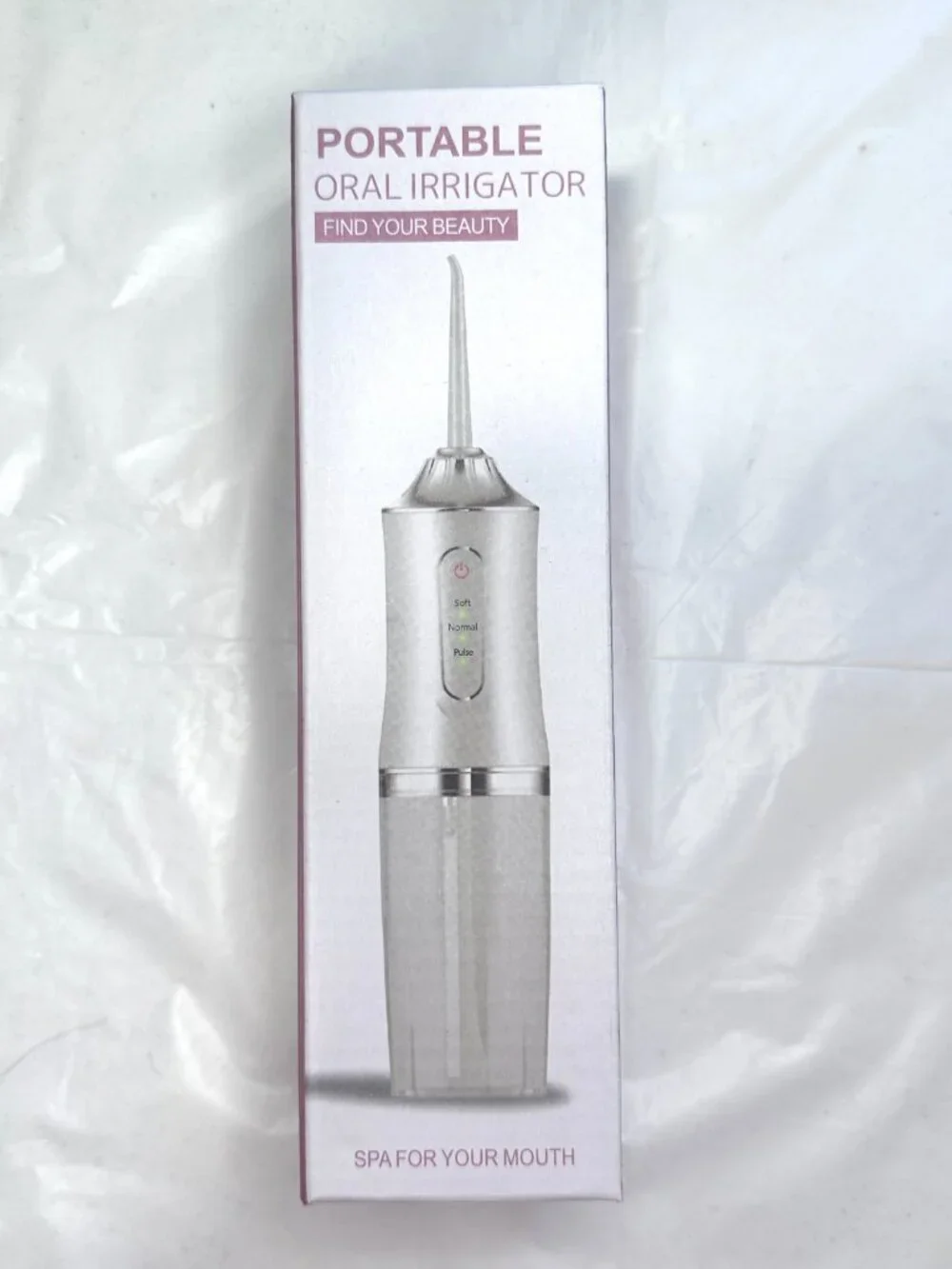Cordless Rechargeable Water Dental Flosser Oral Irrigator with 3 Modes & 4 Tips